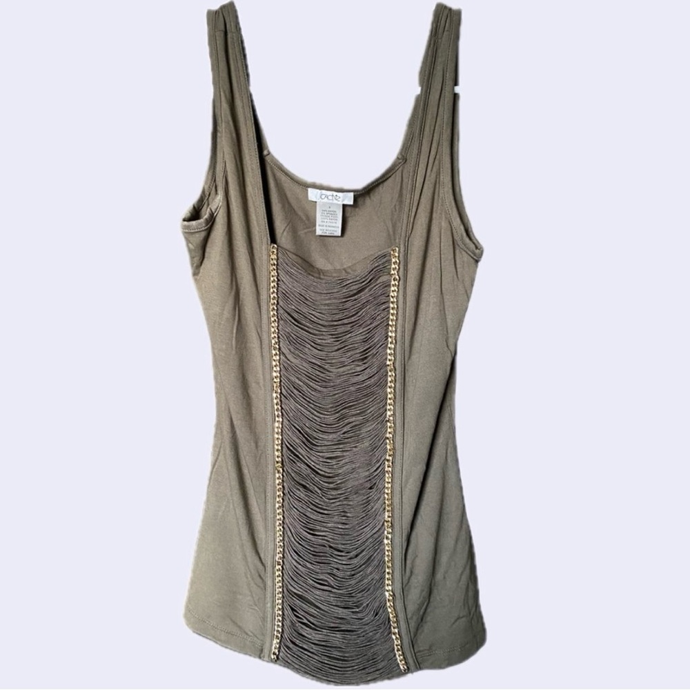 Green tank top